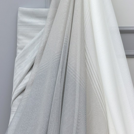 Osaka V--14 Wholesale Transparent Tulle Curtain Fabrics Living Room and Bedroom Curtains 3 Models 100% Polyester