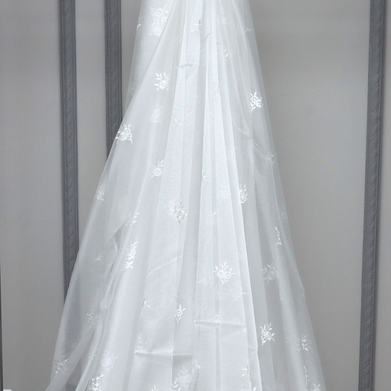 Paris V--2  Wholesale Brode Embroidered Tulle Curtain Fabrics Living Room and Bedroom Curtains 3 Models 100% Polyester