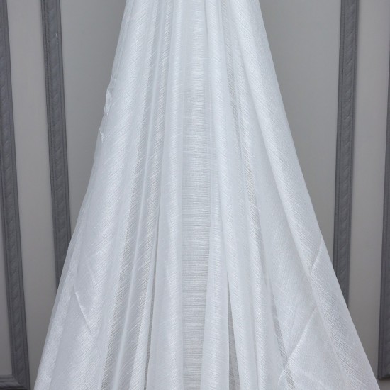 Pataya V-24 Wholesale Transparent Tulle Curtain Fabrics Living Room and Bedroom Curtains 2 Models 100% Polyester