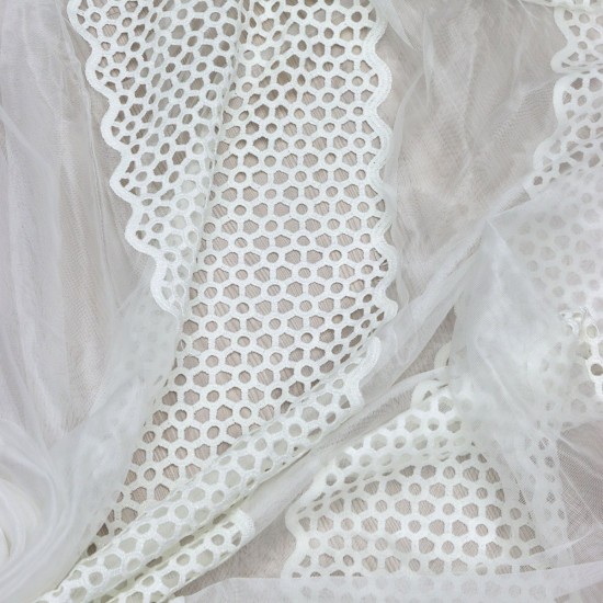 Samara V-10 Wholesale Brode Tulle Curtain Fabrics Living Room and Bedroom Curtains 4 Models 100% Polyester