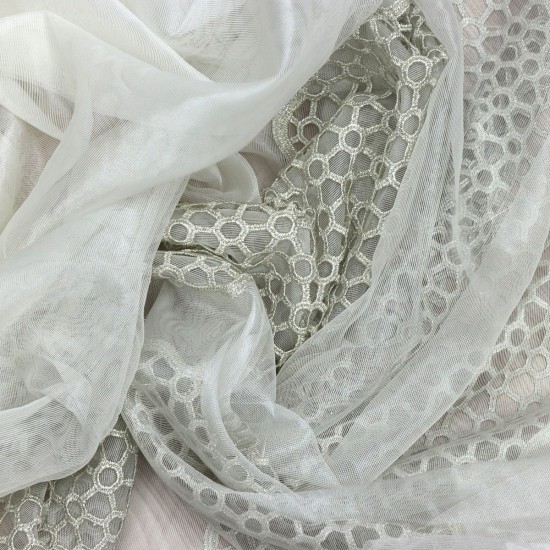 Samara V-11 Wholesale Brode Tulle Curtain Fabrics Living Room and Bedroom Curtains 4 Models 100% Polyester