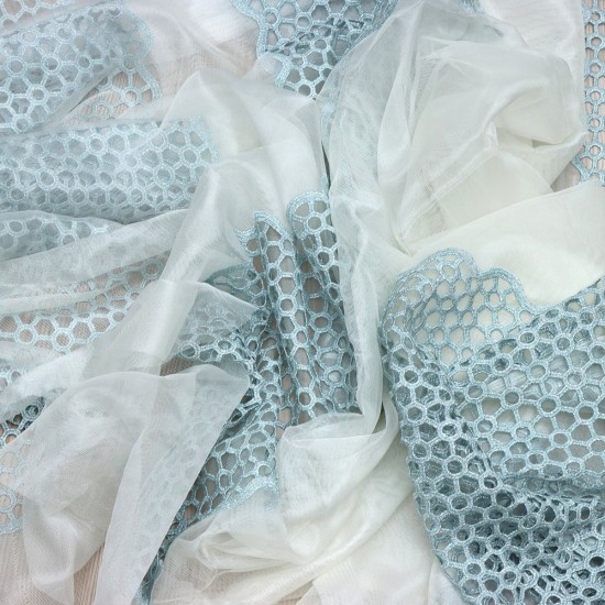 Samara V-13 Wholesale Brode Tulle Curtain Fabrics Living Room and Bedroom Curtains 4 Models 100% Polyester