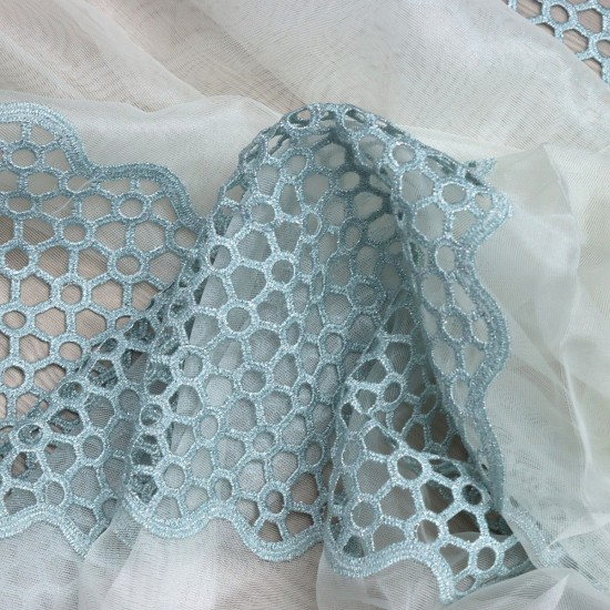 Samara V-13 Wholesale Brode Tulle Curtain Fabrics Living Room and Bedroom Curtains 4 Models 100% Polyester