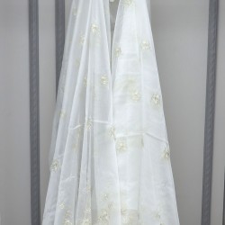 Prag V-4 Wholesale Brode Embroidered Tulle Curtain Fabrics Living Room and Bedroom Curtains 5 Models 100% Polyester