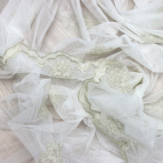 Roma V-4 Wholesale Brode Embroidered Tulle Curtain Fabrics Living Room and Bedroom Curtains 4 Models 100% Polyester