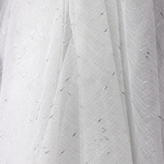 Rowenta V--1 Wholesale Silvery Tulle Curtain Fabrics Living Room and Bedroom Curtains 6 Models 100% Polyester
