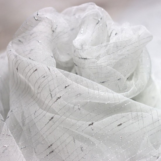 Rowenta V--1 Wholesale Silvery Tulle Curtain Fabrics Living Room and Bedroom Curtains 6 Models 100% Polyester