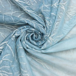 Sarmaşık V-500 Wholesale Brode Tulle Curtain Fabrics Living Room and Bedroom Curtains 2 Models 100% Polyester