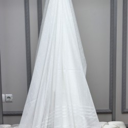 Sentosa V-10 Wholesale Transparent Tulle Curtain Fabrics Living Room and Bedroom Curtains 2 Models 100% Polyester
