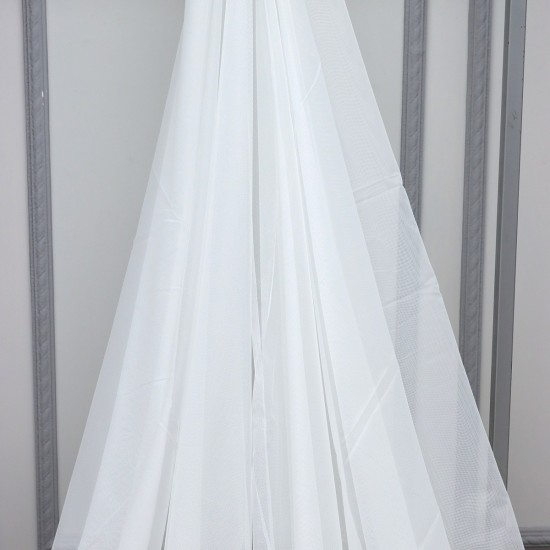 St-406 Wholesale Transparent Linen Tulle Curtain Fabrics Living Room and Bedroom Curtains 100% Polyester