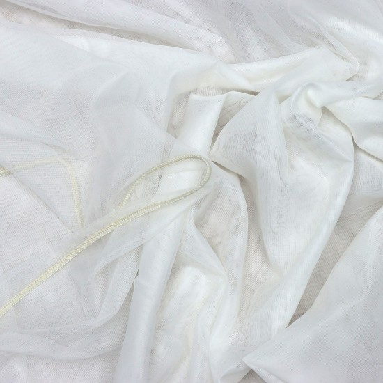 St-406 Wholesale Transparent Linen Tulle Curtain Fabrics Living Room and Bedroom Curtains 100% Polyester