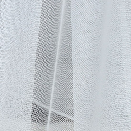 St-407 V-1 Wholesale Transparent Linen Tulle Curtain Fabrics Living Room and Bedroom Curtains 2 Models 100% Polyester