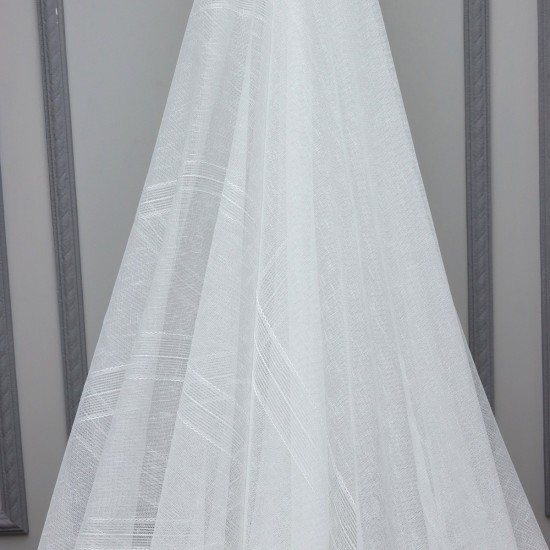 Start V-442 Wholesale Transparent Tulle Curtain Fabrics Living Room and Bedroom Curtains 2 Models 100% Polyester