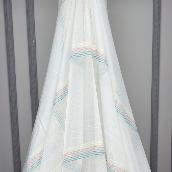 Surabaya V-16 Wholesale Transparent Tulle Curtain Fabrics Living Room and Bedroom Curtains 5 Models 100% Polyester