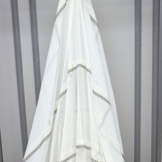 Surabaya V-40 Wholesale Transparent Tulle Curtain Fabrics Living Room and Bedroom Curtains 5 Models 100% Polyester