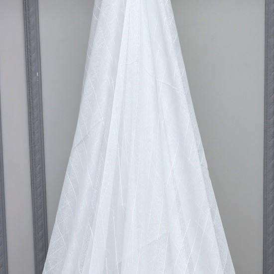 Trend V--605 Wholesale Transparent Linen Tulle Curtain Fabrics Living Room and Bedroom Curtains 3 Models 100% Polyester