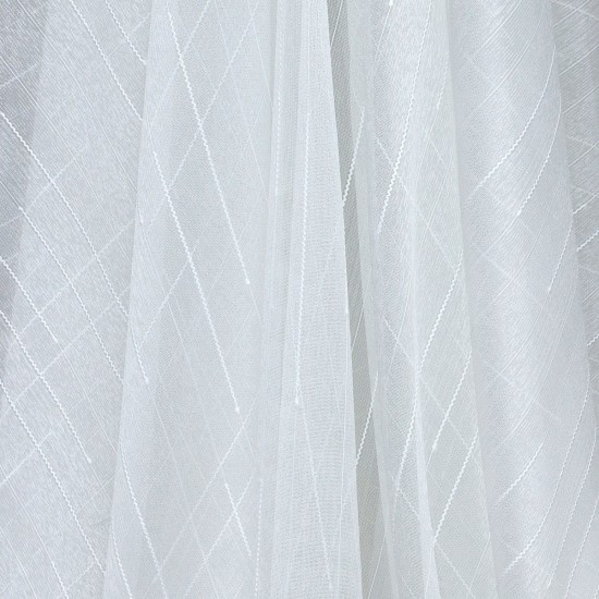 Trend V-626 Wholesale Transparent Linen Tulle Curtain Fabrics Living Room and Bedroom Curtains 3 Models 100% Polyester