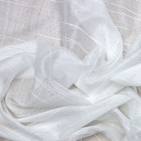 Trend V-626 Wholesale Transparent Linen Tulle Curtain Fabrics Living Room and Bedroom Curtains 3 Models 100% Polyester