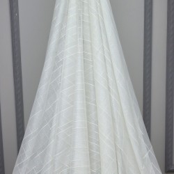 Trend V-647 Wholesale Transparent Linen Tulle Curtain Fabrics Living Room and Bedroom Curtains 3 Models 100% Polyester