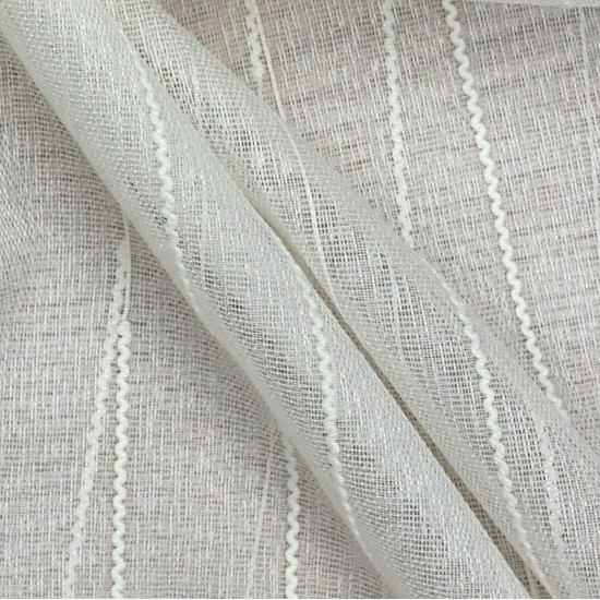 Trend V-647 Wholesale Transparent Linen Tulle Curtain Fabrics Living Room and Bedroom Curtains 3 Models 100% Polyester
