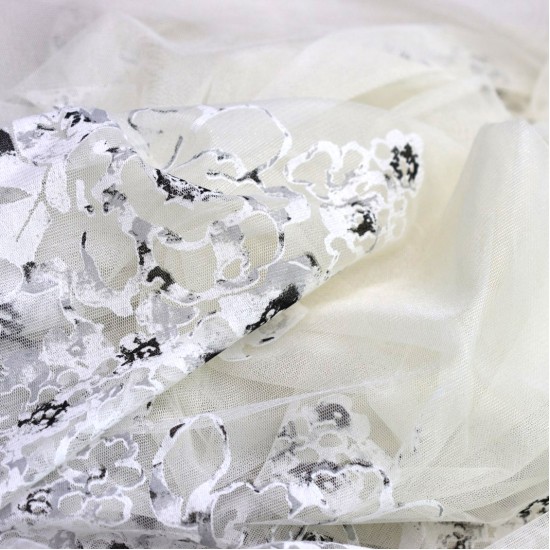 Uluabat V-427 Wholesale Raschel Plain Knitted Tulle Curtain Fabrics Living Room and Bedroom Curtains 3 Models 100% Polyester