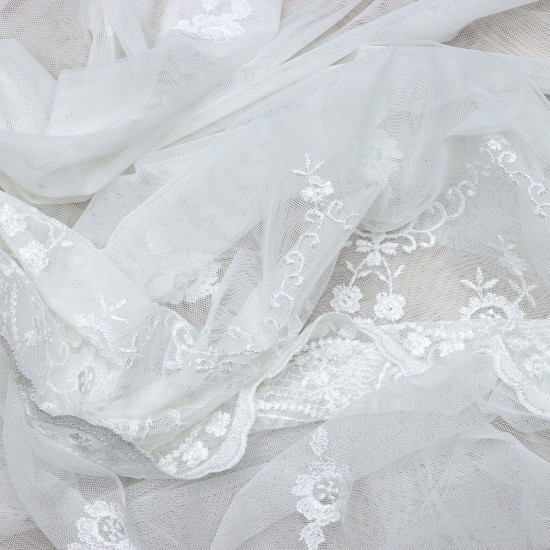 Venedik V-2 Wholesale Brode Tulle Curtain Fabrics Living Room and Bedroom Curtains 4 Models 100% Polyester