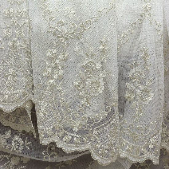 Venedik V-4 Wholesale Brode Tulle Curtain Fabrics Living Room and Bedroom Curtains 4 Models 100% Polyester