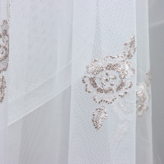 Venedik V-5 Wholesale Brode Tulle Curtain Fabrics Living Room and Bedroom Curtains 4 Models 100% Polyester