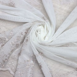 Venedik V-5 Wholesale Brode Tulle Curtain Fabrics Living Room and Bedroom Curtains 4 Models 100% Polyester