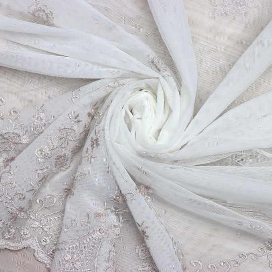 Venedik V-5 Wholesale Brode Tulle Curtain Fabrics Living Room and Bedroom Curtains 4 Models 100% Polyester