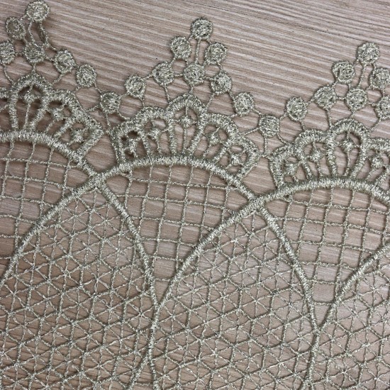 Venüs V-41 Wholesale Brode Embroidered Tulle Curtain Fabrics Living Room and Bedroom Curtains 5 Models 100% Polyester