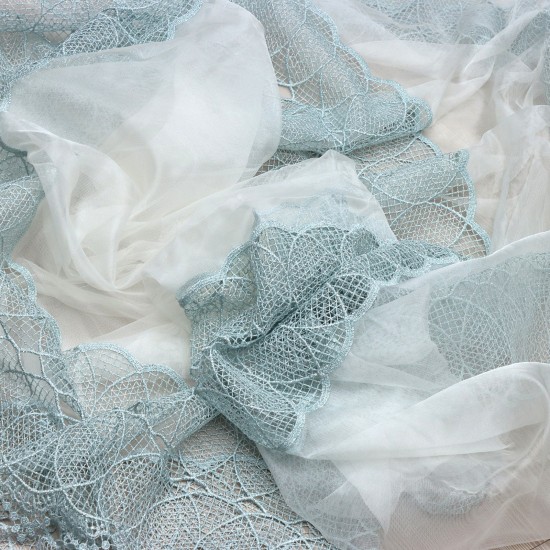 Venüs V-43 Wholesale Brode Embroidered Tulle Curtain Fabrics Living Room and Bedroom Curtains 5 Models 100% Polyester