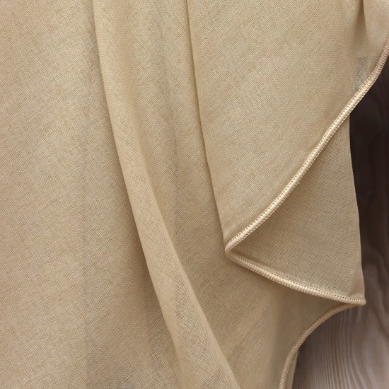 Yalıkavak V--1 Wholesale Brode Embroidered Tulle Curtain Fabrics Living Room and Bedroom Curtains 4 Models 100% Polyester