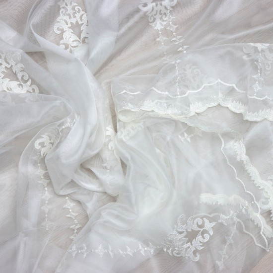 Newcity V--1 Wholesale Embroidered Brode Tulle Curtain Fabrics Living Room and Bedroom Curtains 4 Models 100% Polyester