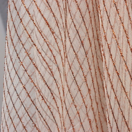 Yıldız V-4 Wholesale Silvery Tulle Curtain Fabrics Living Room and Bedroom Curtains 5 Models 100% Polyester