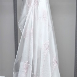 Cloud V-3 Wholesale Embroidered Tulle Curtain Fabrics Living Room and Bedroom Curtains 4 Models 100% Polyester