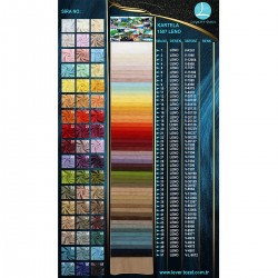 1507 Leno Color Chart Wholesale Linen Tulle Curtain Fabrics Living Room and Bedroom Curtains 51 Models 100% Polyester