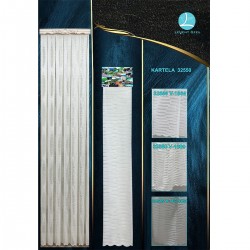 32550 Color Chart Wholesale Raschel Knit Tulle Curtain Fabrics Living Room and Bedroom Curtains 3 Models 100% Polyester