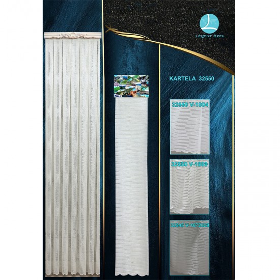 32550 Color Chart Wholesale Raschel Knit Tulle Curtain Fabrics Living Room and Bedroom Curtains 3 Models 100% Polyester