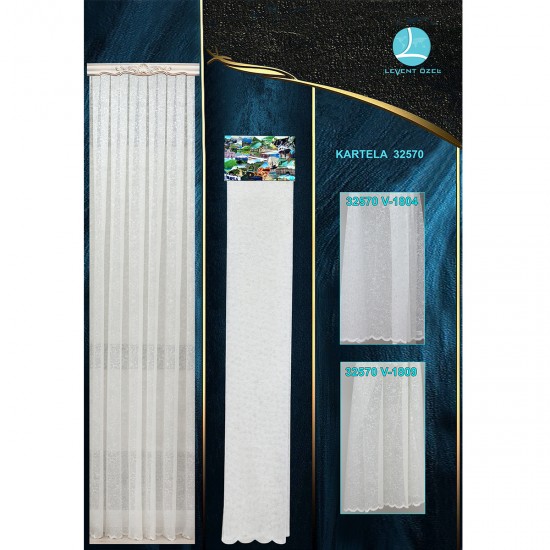 32570 Chart Wholesale Raschel Knit Tulle Curtain Fabrics Living Room and Bedroom Curtains 2 Models 100% Polyester