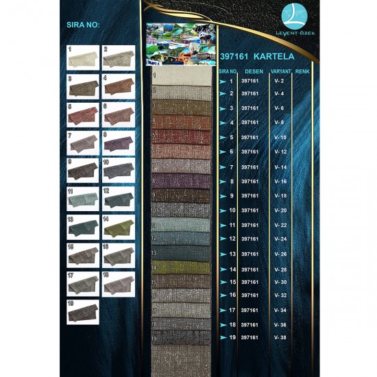 Thomas Color Chart Wholesale Jacquard Background Curtain Fabrics Living Room and Bedroom Curtains 19 Models 100% Polyester