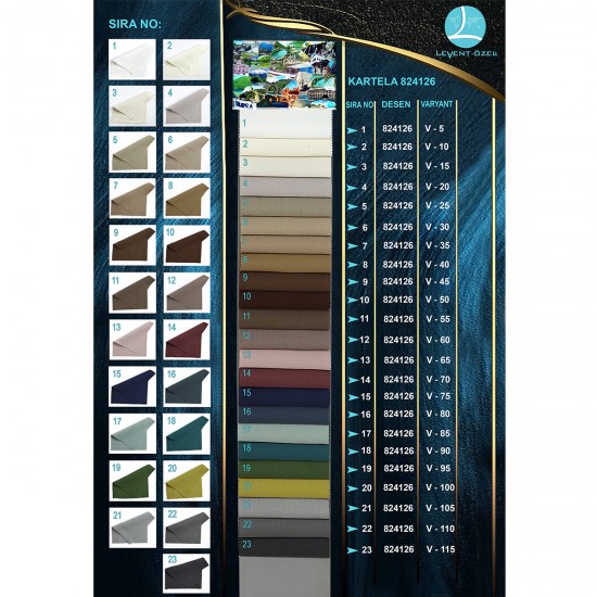 Joseph Color Chart Wholesale Linen Background Curtain Fabrics Living Room and Bedroom Curtains 23 Models 100% Polyester