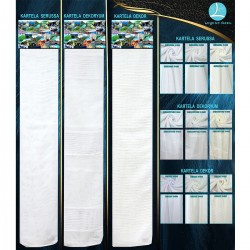 Serussa-Dekoryum-Dekor Color Chart Wholesale Linen Tulle Curtain Fabrics Living Room and Bedroom Curtains 9 Models 100% Polyester