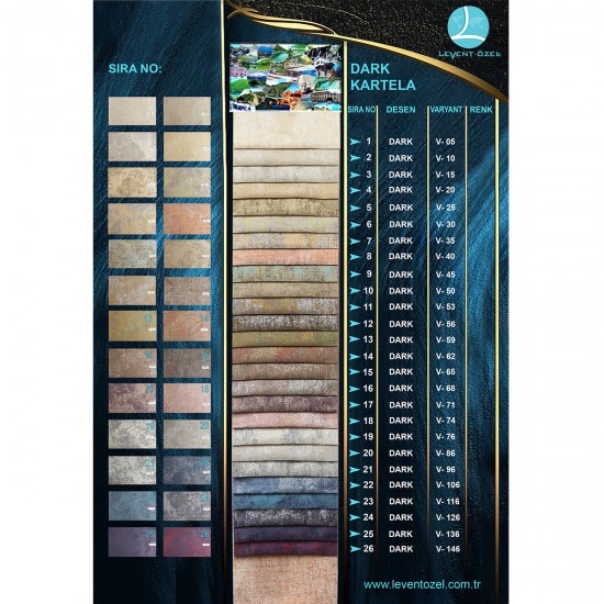 Dark Color Chart Wholesale Jacquard Background Curtain Fabrics Living Room and Bedroom Curtains 26 Models 100% Polyester