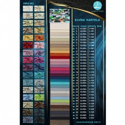 Elvisa Color Chart Wholesale Plain Dobby Woven Background Curtain Fabrics Living Room and Bedroom Curtains 32 Models 30% Linen 70% Polyester