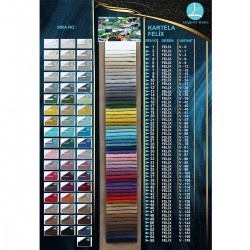 Felix Color Chart Wholesale Jacquard Dobby Woven Backdrop Curtain Fabrics Living Room and Bedroom Curtains 55 Models  100% Polyester