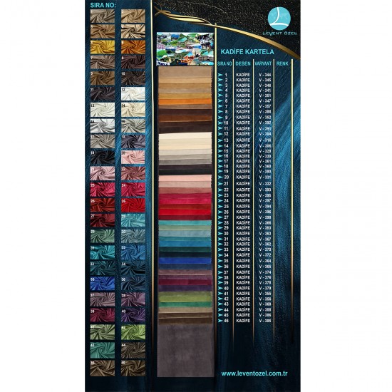 Utrecht Color Chart Wholesale Velvet Fabric Background Curtain Fabrics Living Room and Bedroom Curtains 46 Models 100% Polyester