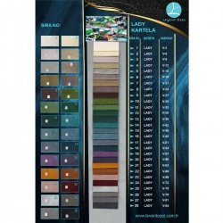 Lady Color Chart Wholesale  Velvet Linen Background Curtain Fabrics Living Room and Bedroom Curtains 28 Models 100% Polyester