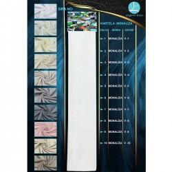 Monalisa Color Chart Wholesale Linen Tulle Curtain Fabrics Living Room and Bedroom Curtains 10 Models 100% Polyester