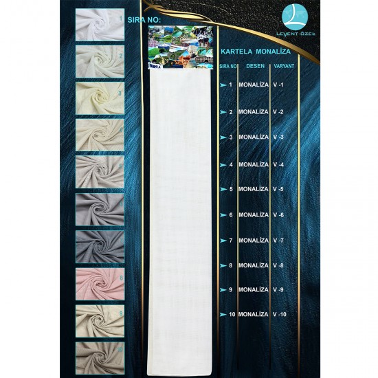 Monalisa Color Chart Wholesale Linen Tulle Curtain Fabrics Living Room and Bedroom Curtains 10 Models 100% Polyester